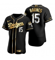 Men Los Angeles Dodgers 15 Austin Barnes Black 2020 World Series Champions Golden Limited Jersey Men Los Angeles Dodgers 15 Austin Barnes Black 2020 World Series Champions Golden Limited Jersey