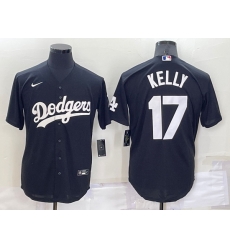 Men Los Angeles Dodgers 17 Joe Kelly Black Cool Base Stitched Baseball Jersey Men Los Angeles Dodgers 17 Joe Kelly Black Cool Base Stitched Baseball Jersey