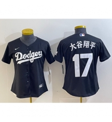 Men Los Angeles Dodgers 17 Shohei Ohtani Black Stitched Jersey Men Los Angeles Dodgers 17 Shohei Ohtani Black Stitched Jersey