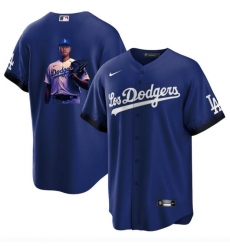 Men Los Angeles Dodgers 17 Shohei Ohtani Blue Big Logo City Connect Cool Base Stitched Jersey 3 Men Los Angeles Dodgers 17 Shohei Ohtani Blue Big Logo City Connect Cool Base Stitched Jersey 3