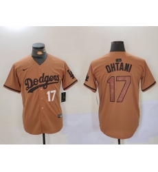 Men Los Angeles Dodgers 17 Shohei Ohtani Brown Cool Base Stitched Baseball Jersey 6 Men Los Angeles Dodgers 17 Shohei Ohtani Brown Cool Base Stitched Baseball Jersey 6