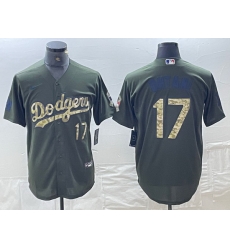 Men Los Angeles Dodgers 17 Shohei Ohtani Number Green Salute To Service Stitched Cool Base Nike Jersey Men Los Angeles Dodgers 17 Shohei Ohtani Number Green Salute To Service Stitched Cool Base Nike Jersey