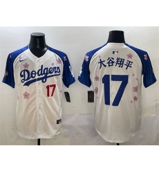 Men Los Angeles Dodgers 17 Shohei Ohtani White Royal 2025 Tokyo Series Limited Stitched Baseball Jersey Men Los Angeles Dodgers 17 Shohei Ohtani White Royal 2025 Tokyo Series Limited Stitched Baseball Jersey
