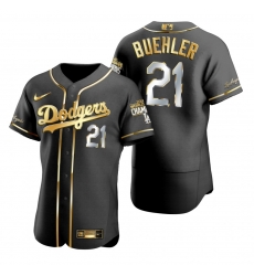 Men Los Angeles Dodgers 21 Walker Buehler Black 2020 World Series Champions Gold Edition Jersey Men Los Angeles Dodgers 21 Walker Buehler Black 2020 World Series Champions Gold Edition Jersey