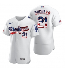 Men Los Angeles Dodgers 21 Walker Buehler Men Nike White Fluttering USA Flag Limited Edition Flex Base MLB Jersey Men Los Angeles Dodgers 21 Walker Buehler Men Nike White Fluttering USA Flag Limited Edition Flex Base MLB Jersey