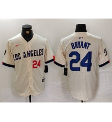 Men Los Angeles Dodgers 24 Kobe Bryant Cream Stitched Baseball Jersey 2 Men Los Angeles Dodgers 24 Kobe Bryant Cream Stitched Baseball Jersey 2