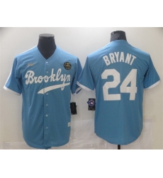 Men Los Angeles Dodgers 24 Kobe Bryant Light Blue Throwback With KB Patch Cool Base Stitched Baseball Jersey Men Los Angeles Dodgers 24 Kobe Bryant Light Blue Throwback With KB Patch Cool Base Stitched Baseball Jersey
