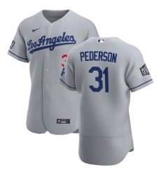 Men Los Angeles Dodgers 31 Joc Pederson Men Nike Gray Road 2020 World Series Bound Flex Base Team MLB Jersey Men Los Angeles Dodgers 31 Joc Pederson Men Nike Gray Road 2020 World Series Bound Flex Base Team MLB Jersey