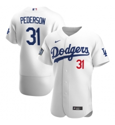Men Los Angeles Dodgers 31 Joc Pederson Men Nike White Home 2020 World Series Bound Flex Base Player MLB Jersey Men Los Angeles Dodgers 31 Joc Pederson Men Nike White Home 2020 World Series Bound Flex Base Player MLB Jersey