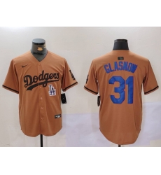Men Los Angeles Dodgers 31 Tyler Glasnow Brown Cool Base Stitched Baseball Jersey Men Los Angeles Dodgers 31 Tyler Glasnow Brown Cool Base Stitched Baseball Jersey