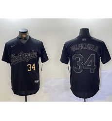Men Los Angeles Dodgers 34 Black Cool Base Stitched Baseball Jersey 3 Men Los Angeles Dodgers 34 Black Cool Base Stitched Baseball Jersey 3