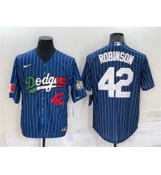 Men Los Angeles Dodgers 42 Jackie Robinson Navy Mexico World Series Cool Base Stitched Baseball Jersey Men Los Angeles Dodgers 42 Jackie Robinson Navy Mexico World Series Cool Base Stitched Baseball Jersey