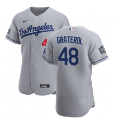 Men Los Angeles Dodgers 48 Brusdar Graterol Men Nike Gray Road 2020 World Series Bound Flex Base Team MLB Jersey Men Los Angeles Dodgers 48 Brusdar Graterol Men Nike Gray Road 2020 World Series Bound Flex Base Team MLB Jersey