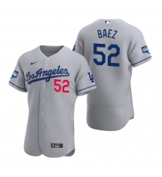 Men Los Angeles Dodgers 52 Pedro Baez Gray 2020 World Series Champions Flexbase Jersey Men Los Angeles Dodgers 52 Pedro Baez Gray 2020 World Series Champions Flexbase Jersey