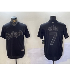 Men Los Angeles Dodgers 7 Black Cool Base Stitched Baseball Jersey 3 Men Los Angeles Dodgers 7 Black Cool Base Stitched Baseball Jersey 3