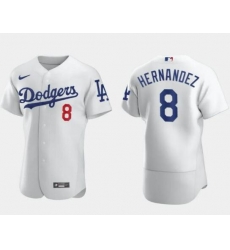 Men Los Angeles Dodgers 8 Enrique Hernandez White Flex Base Stitched Jersey Men Los Angeles Dodgers 8 Enrique Hernandez White Flex Base Stitched Jersey