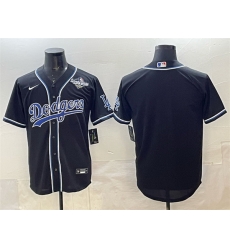 Men Los Angeles Dodgers Blank Black Fashion 2025 World Series Cool Base Stitched Baseball Jersey Men Los Angeles Dodgers Blank Black Fashion 2025 World Series Cool Base Stitched Baseball Jersey