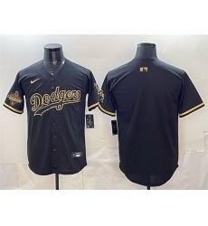 Men Los Angeles Dodgers Blank Black Gold 2025 World Series Champions Patch Limited Stitched Baseball Jersey Men Los Angeles Dodgers Blank Black Gold 2025 World Series Champions Patch Limited Stitched Baseball Jersey