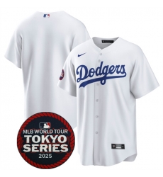 Men Los Angeles Dodgers Blank White 2025 World Tour Tokyo Series Home Stitched Baseball Jersey Men Los Angeles Dodgers Blank White 2025 World Tour Tokyo Series Home Stitched Baseball Jersey
