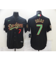 Men Los Angeles Dodgers Mexican Julio Urias 7 Black Jersey Men Los Angeles Dodgers Mexican Julio Urias 7 Black Jersey