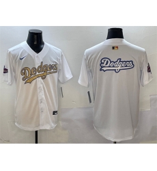 Men Los Angeles Dodgers Team Big Logo White 2025 Gold Collection Limited Stitched Baseball Jersey 002 Men Los Angeles Dodgers Team Big Logo White 2025 Gold Collection Limited Stitched Baseball Jersey 002