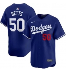 Men Men Los Angeles Dodgers 50 Mookie Betts Blue 2024 Home Elite Stitched Jersey Men Men Los Angeles Dodgers 50 Mookie Betts Blue 2024 Home Elite Stitched Jersey