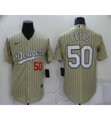 Men's Los Angeles Dodgers #50 Mookie Betts Cream Pinstripe Stitched MLB Cool Base Nike Jersey Men's Los Angeles Dodgers #50 Mookie Betts Cream Pinstripe Stitched MLB Cool Base Nike Jersey