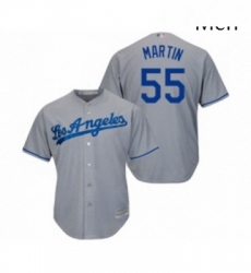 Mens Los Angeles Dodgers 55 Russell Martin Replica Grey Road Cool Base Baseball Jersey Mens Los Angeles Dodgers 55 Russell Martin Replica Grey Road Cool Base Baseball Jersey