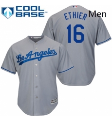 Mens Majestic Los Angeles Dodgers 16 Andre Ethier Replica Grey Road Cool Base MLB Jersey Mens Majestic Los Angeles Dodgers 16 Andre Ethier Replica Grey Road Cool Base MLB Jersey