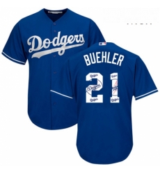 Mens Majestic Los Angeles Dodgers 21 Walker Buehler Authentic Royal Blue Team Logo Fashion Cool Base MLB Jersey Mens Majestic Los Angeles Dodgers 21 Walker Buehler Authentic Royal Blue Team Logo Fashion Cool Base MLB Jersey
