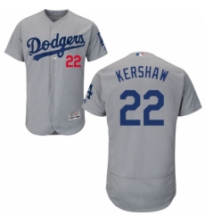 Mens Majestic Los Angeles Dodgers 22 Clayton Kershaw Gray Alternate Road Flexbase Authentic Collection MLB Jersey Mens Majestic Los Angeles Dodgers 22 Clayton Kershaw Gray Alternate Road Flexbase Authentic Collection MLB Jersey