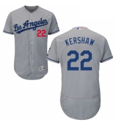 Mens Majestic Los Angeles Dodgers 22 Clayton Kershaw Grey Flexbase Authentic Collection MLB Jersey Mens Majestic Los Angeles Dodgers 22 Clayton Kershaw Grey Flexbase Authentic Collection MLB Jersey
