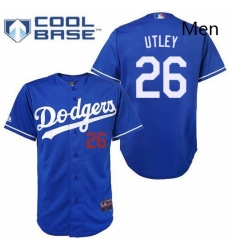 Mens Majestic Los Angeles Dodgers 26 Chase Utley Replica Royal Blue Cool Base MLB Jersey Mens Majestic Los Angeles Dodgers 26 Chase Utley Replica Royal Blue Cool Base MLB Jersey