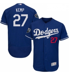 Mens Majestic Los Angeles Dodgers 27 Matt Kemp Royal Blue Alternate Flex Base Collection 2018 World Series Jersey 2 Mens Majestic Los Angeles Dodgers 27 Matt Kemp Royal Blue Alternate Flex Base Collection 2018 World Series Jersey 2