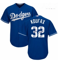 Mens Majestic Los Angeles Dodgers 32 Sandy Koufax Authentic Royal Blue Team Logo Fashion Cool Base MLB Jersey Mens Majestic Los Angeles Dodgers 32 Sandy Koufax Authentic Royal Blue Team Logo Fashion Cool Base MLB Jersey