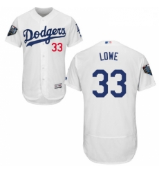 Mens Majestic Los Angeles Dodgers 33 Mark Lowe White Home Flex Base Authentic Collection 2018 World Series Jersey Mens Majestic Los Angeles Dodgers 33 Mark Lowe White Home Flex Base Authentic Collection 2018 World Series Jersey
