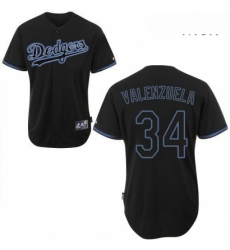Mens Majestic Los Angeles Dodgers 34 Fernando Valenzuela Authentic Black Fashion MLB Jersey Mens Majestic Los Angeles Dodgers 34 Fernando Valenzuela Authentic Black Fashion MLB Jersey