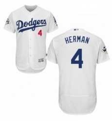 Mens Majestic Los Angeles Dodgers 4 Babe Herman Authentic White Home 2017 World Series Bound Flex Base Jersey Mens Majestic Los Angeles Dodgers 4 Babe Herman Authentic White Home 2017 World Series Bound Flex Base Jersey