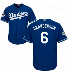 Mens Majestic Los Angeles Dodgers 6 Curtis Granderson Replica Royal Blue Alternate 2017 World Series Bound Cool Base MLB Jersey Mens Majestic Los Angeles Dodgers 6 Curtis Granderson Replica Royal Blue Alternate 2017 World Series Bound Cool Base MLB Jersey