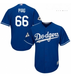 Mens Majestic Los Angeles Dodgers 66 Yasiel Puig Replica Royal Blue Alternate 2017 World Series Bound Cool Base MLB Jersey Mens Majestic Los Angeles Dodgers 66 Yasiel Puig Replica Royal Blue Alternate 2017 World Series Bound Cool Base MLB Jersey