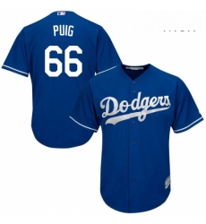Mens Majestic Los Angeles Dodgers 66 Yasiel Puig Replica Royal Blue Alternate Cool Base MLB Jersey Mens Majestic Los Angeles Dodgers 66 Yasiel Puig Replica Royal Blue Alternate Cool Base MLB Jersey