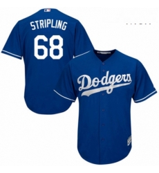 Mens Majestic Los Angeles Dodgers 68 Ross Stripling Replica Royal Blue Alternate Cool Base MLB Jersey Mens Majestic Los Angeles Dodgers 68 Ross Stripling Replica Royal Blue Alternate Cool Base MLB Jersey