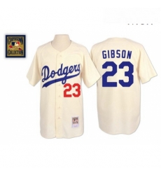 Mens Mitchell and Ness Los Angeles Dodgers 23 Kirk Gibson Replica Cream Throwback MLB Jersey Mens Mitchell and Ness Los Angeles Dodgers 23 Kirk Gibson Replica Cream Throwback MLB Jersey