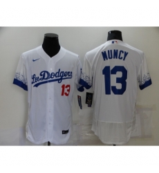 Men's Nike Los Angeles Dodgers #13 Max Muncy White Elite City Player Jersey Men's Nike Los Angeles Dodgers #13 Max Muncy White Elite City Player Jersey