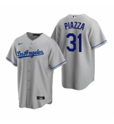 Mens Nike Los Angeles Dodgers 31 Mike Piazza Gray Road Stitched Baseball Jerse Mens Nike Los Angeles Dodgers 31 Mike Piazza Gray Road Stitched Baseball Jerse