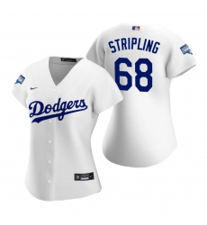 Women Los Angeles 68 Los Angeles Dodgers Ross Stripling White 2020 World Series Champions Replica Jersey Women Los Angeles 68 Los Angeles Dodgers Ross Stripling White 2020 World Series Champions Replica Jersey
