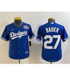 Women Los Angeles Dodgers 27 Trevor Bauer Blue 2024 World Series Cool Base Stitched Jersey Women Los Angeles Dodgers 27 Trevor Bauer Blue 2024 World Series Cool Base Stitched Jersey