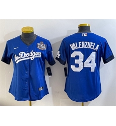 Women Los Angeles Dodgers 34 Toro Valenzuela Blue 2024 World Series City Connect Cool Base Stitched Baseball Jersey Women Los Angeles Dodgers 34 Toro Valenzuela Blue 2024 World Series City Connect Cool Base Stitched Baseball Jersey