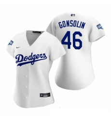 Women Los Angeles Dodgers 46 Tony Gonsolin White 2020 World Series Champions Replica Jersey Women Los Angeles Dodgers 46 Tony Gonsolin White 2020 World Series Champions Replica Jersey