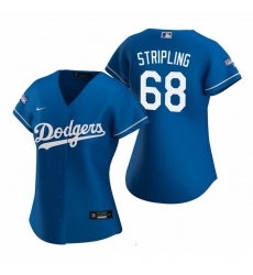 Women Los Angeles Dodgers 68 Ross Stripling Royal 2020 World Series Champions Replica Jersey Women Los Angeles Dodgers 68 Ross Stripling Royal 2020 World Series Champions Replica Jersey